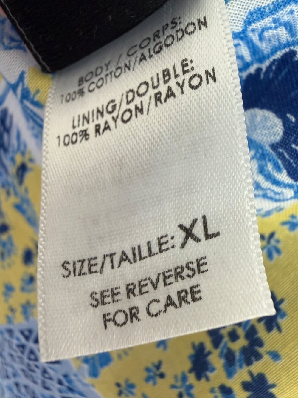Peixoto Floral Maxi Dress Cotton Sundress Pockets Campo Azul Blue Yellow Size XL - Picture 8 of 14